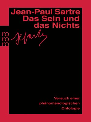 cover image of Das Sein und das Nichts